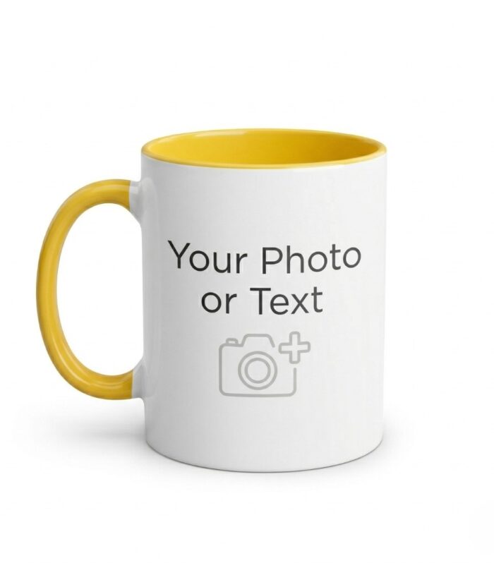 Customize-Coffee-Mug-your-image-Yellow-Handle